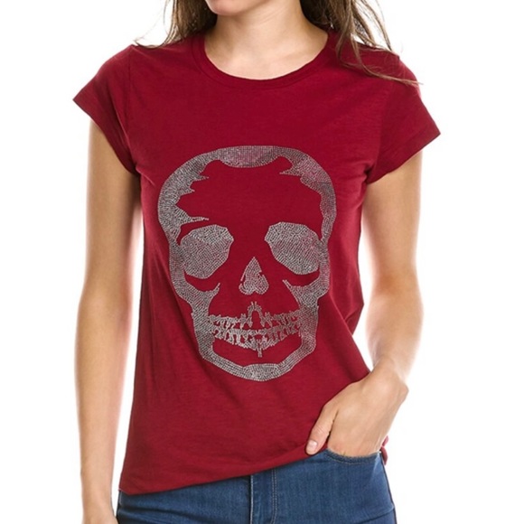Zadig & Voltaire Tops - Zadig and Voltaire Skull Skinny Fit Tee